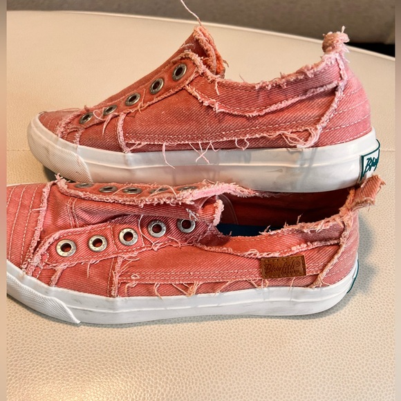 Blowfish Malibu Sneakers Dusty Pink Women's Shoes-8 Coral Slip On Canvas Casual - Picture 4 of 10